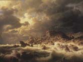 storm at bohuslanska coast